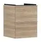 Hansgrohe-HG-Xelu-Q-Waschtischunterschrank-Eiche-Natur-480-475-mit-2-Schubkaesten-fuer-Handwaschbecken-Chrom-54021000 gallery number 1